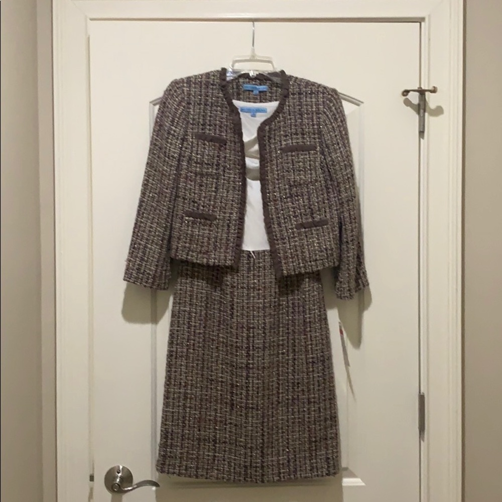 Beautiful Tweed Dress Suit Antonio Melani -NWT